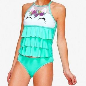 Girl's unicorn tankini